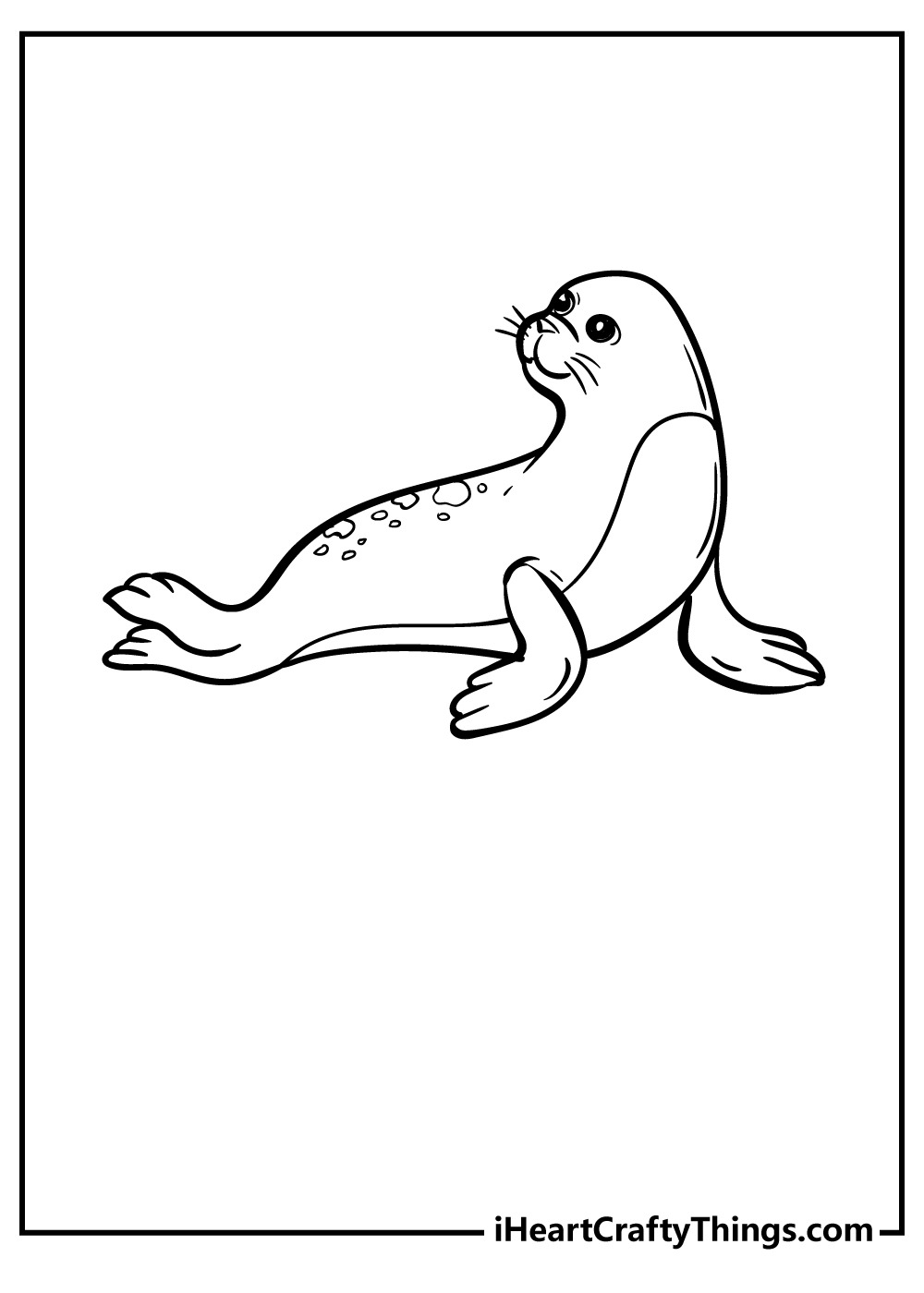 Seal coloring pages free printables