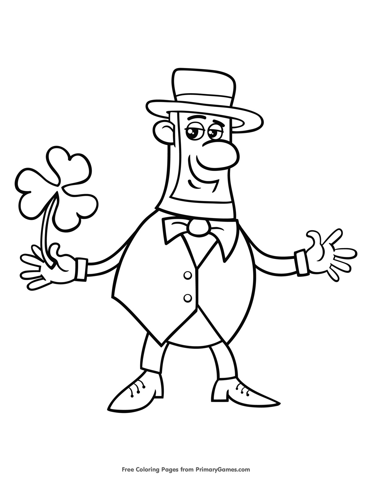 Free st patricks day coloring pages for kids