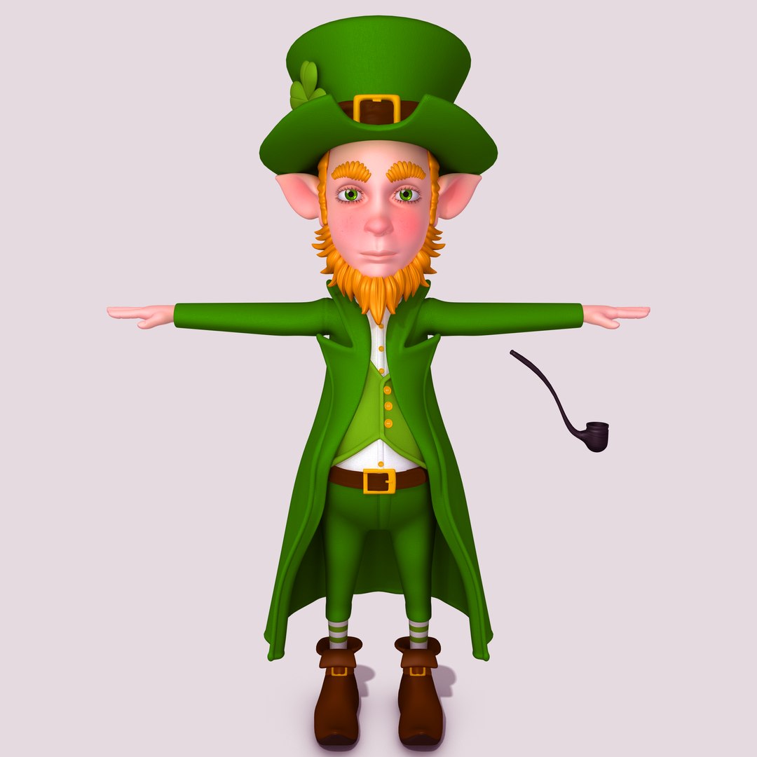 Leprechaun cartoon d model