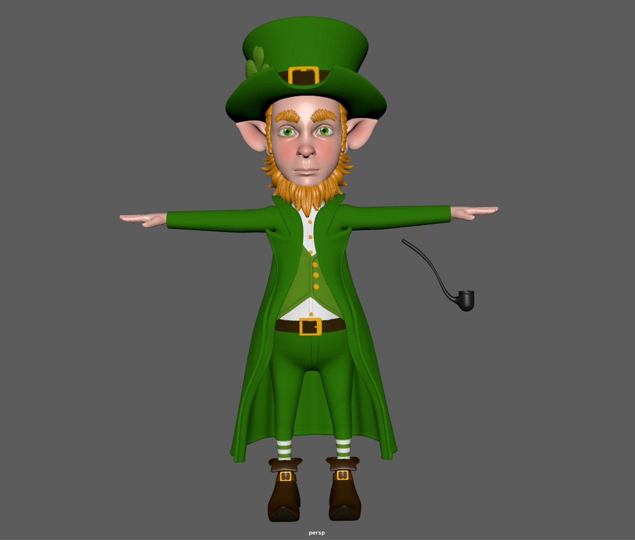 Leprechaun cartoon d model