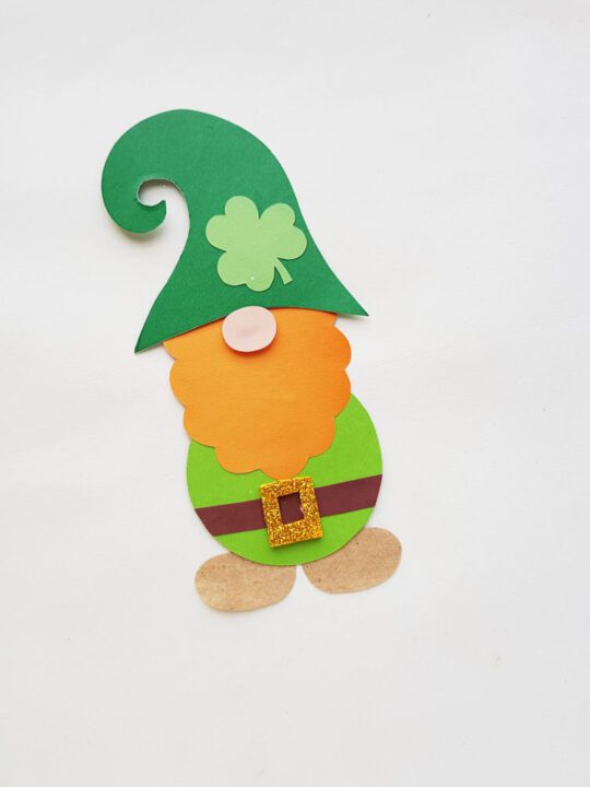 Papercraft leprechaun gnome