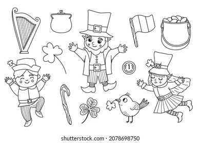 Leprechaun outline images stock photos d objects vectors