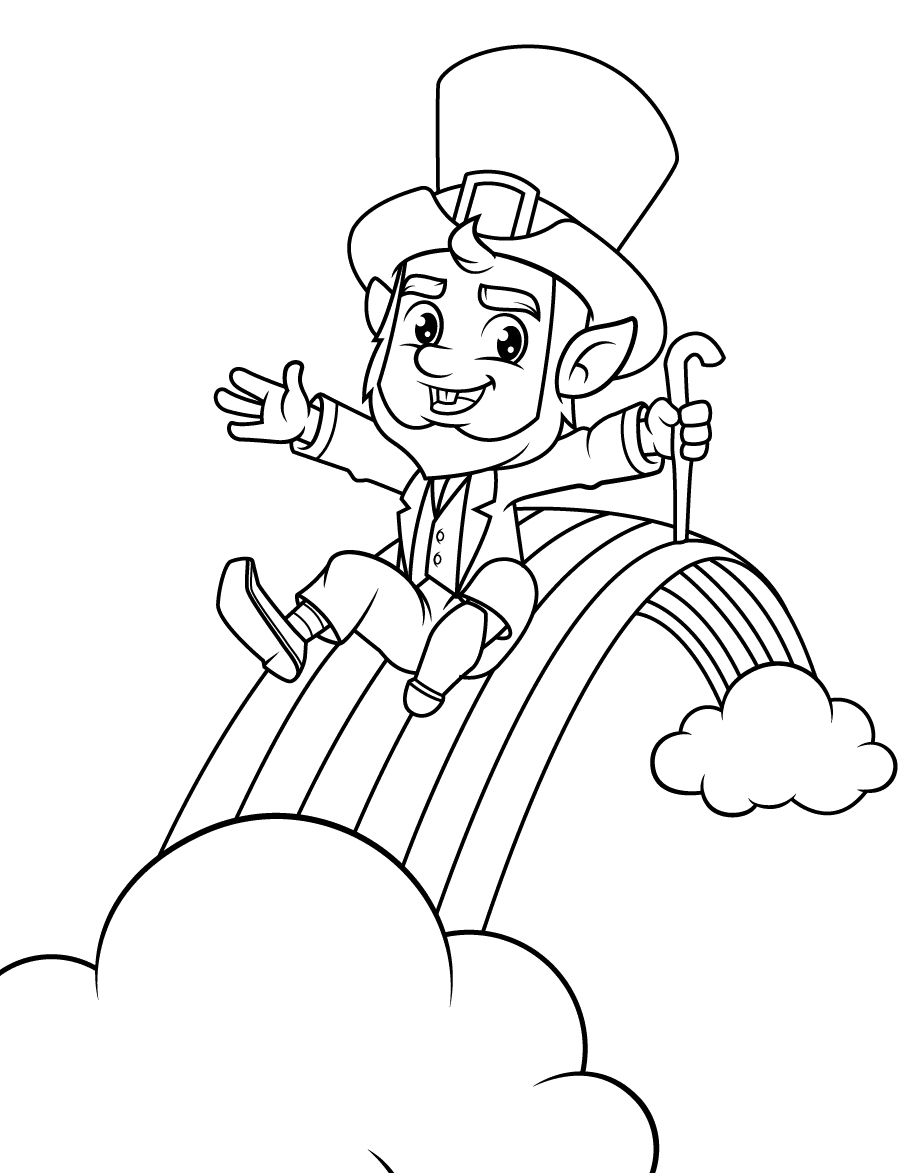 Leprechaun coloring pages printable for free download