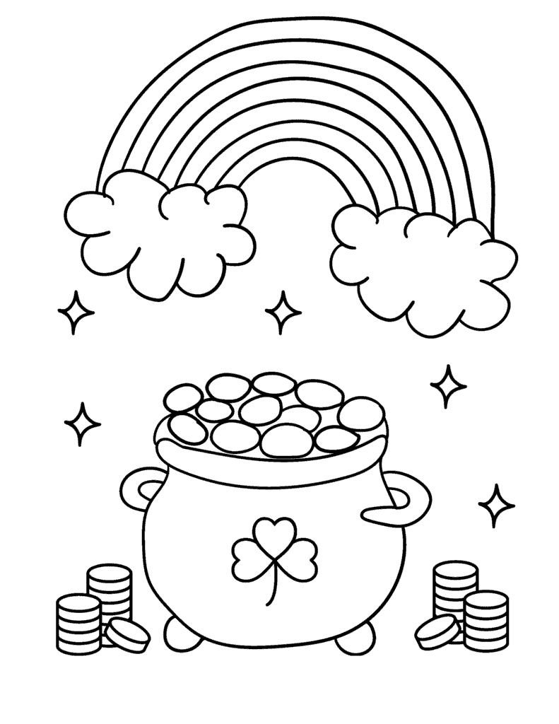 Free st patricks day coloring pages for kids