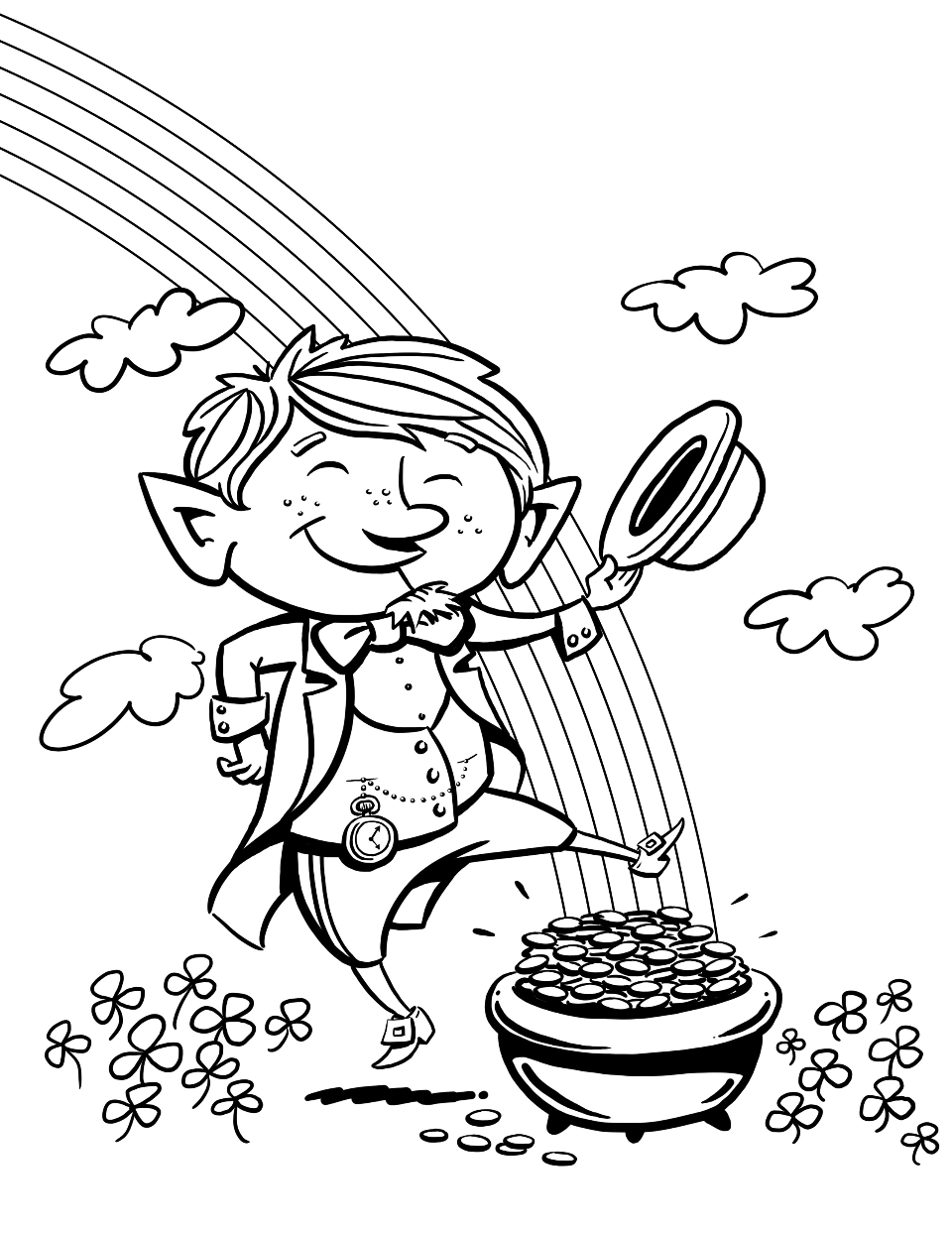 Leprechaun coloring pages