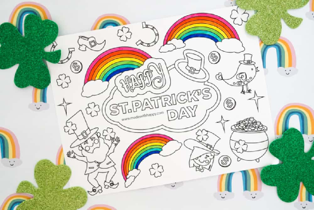 Free saint patricks day pictures to color