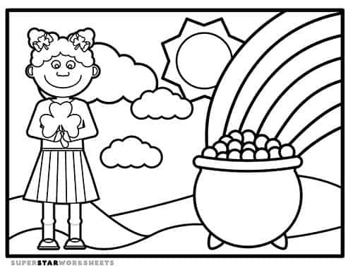 St patricks day coloring pages