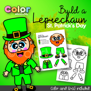 Build a leprechaun printable craft