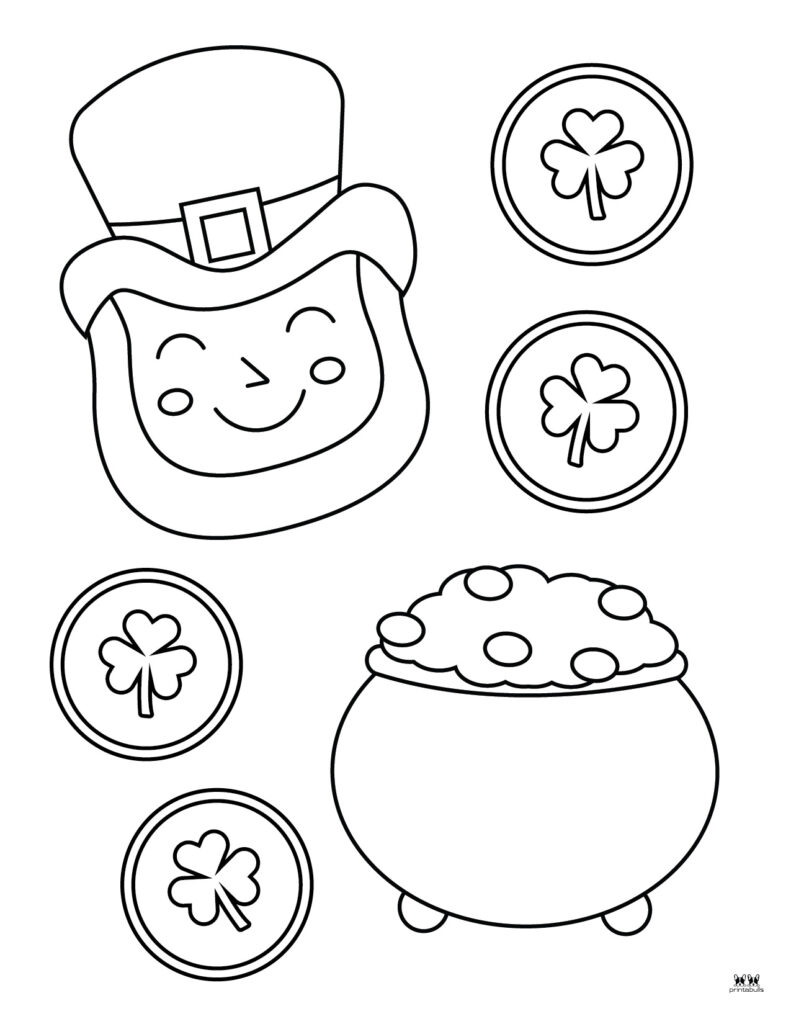 Leprechaun coloring pages templates