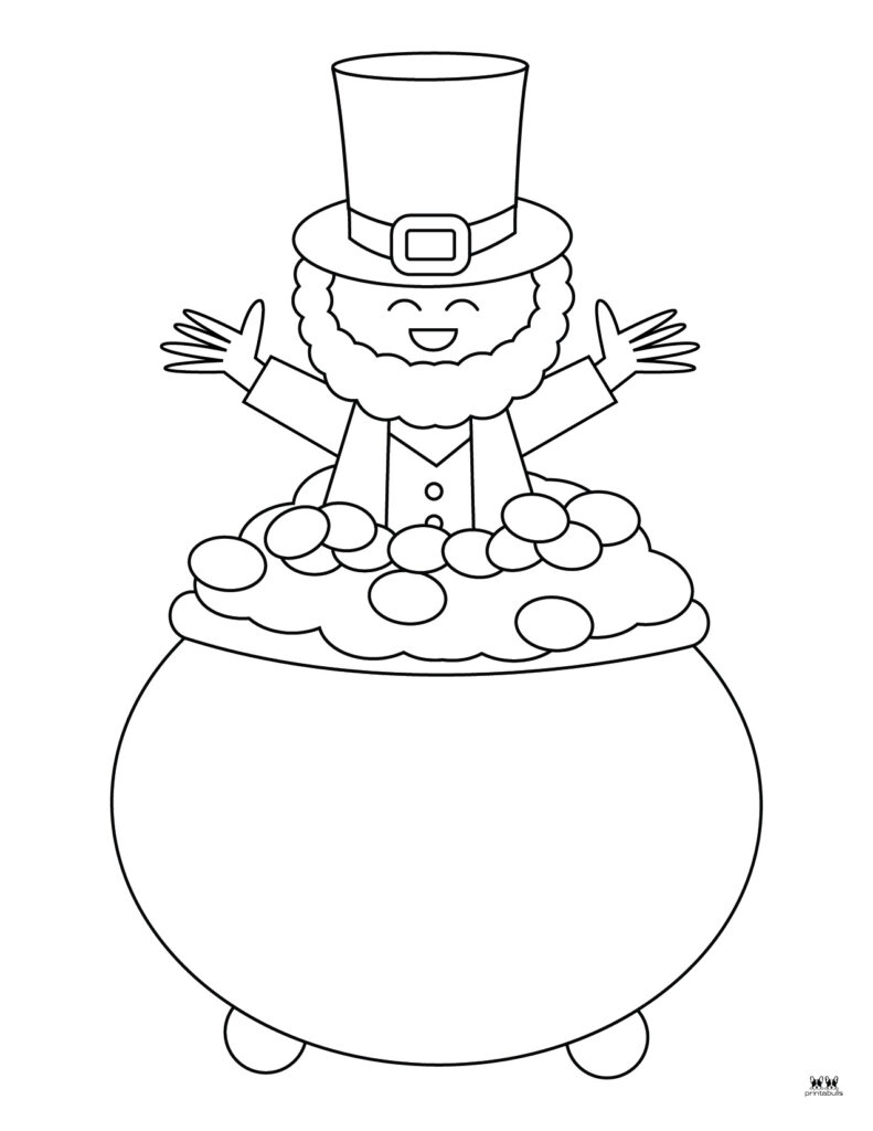 Leprechaun coloring pages templates