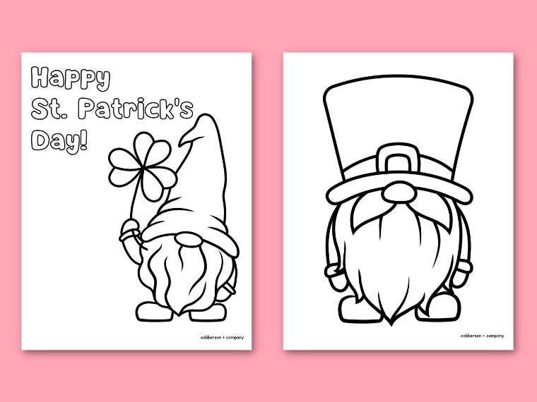 St patricks day coloring pages