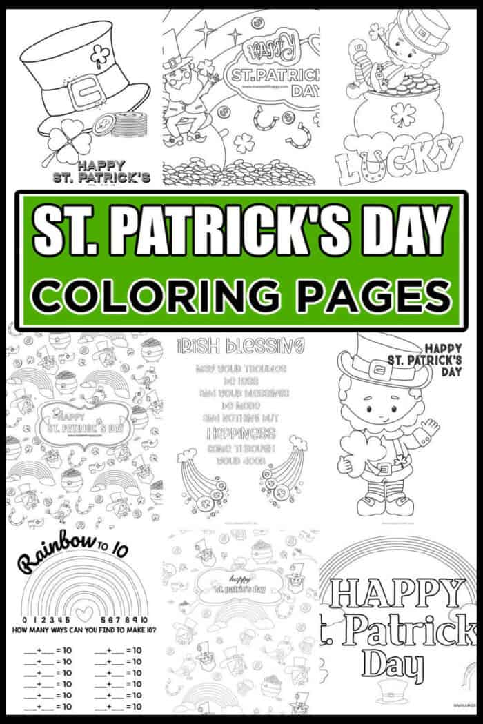 Free printable st patricks day coloring pages