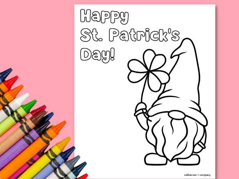 St patricks day coloring pages