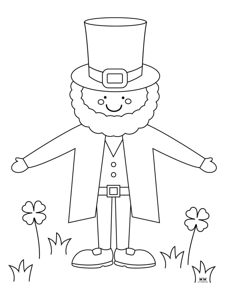 Leprechaun coloring pages templates