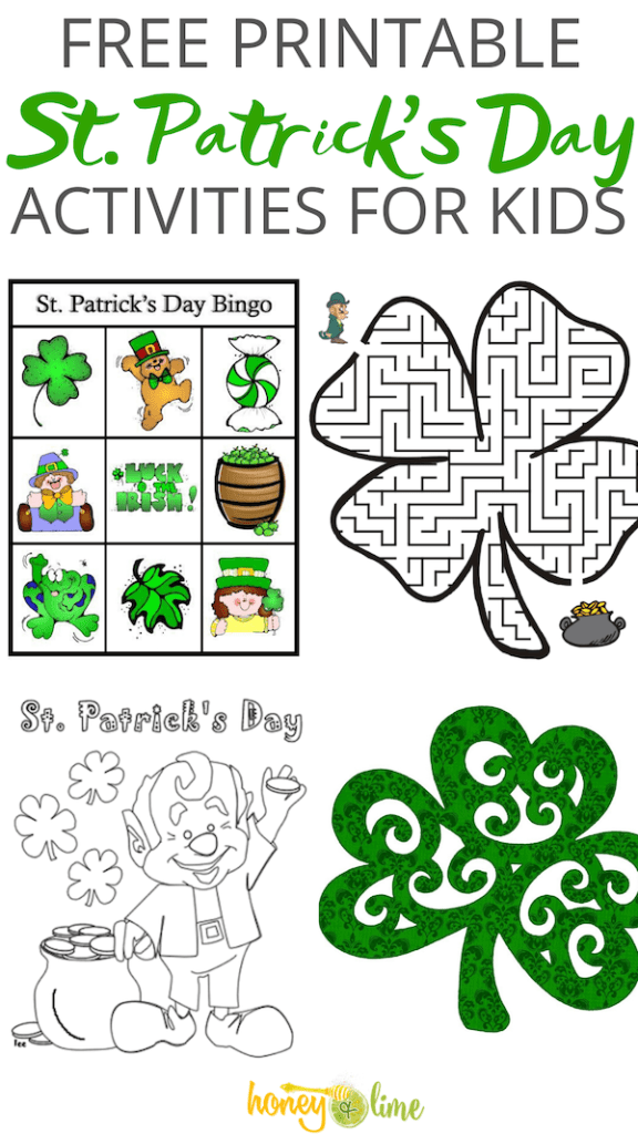 Free st patricks day loring pages and activities for kids