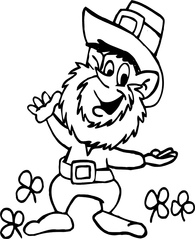 Leprechaun coloring pages