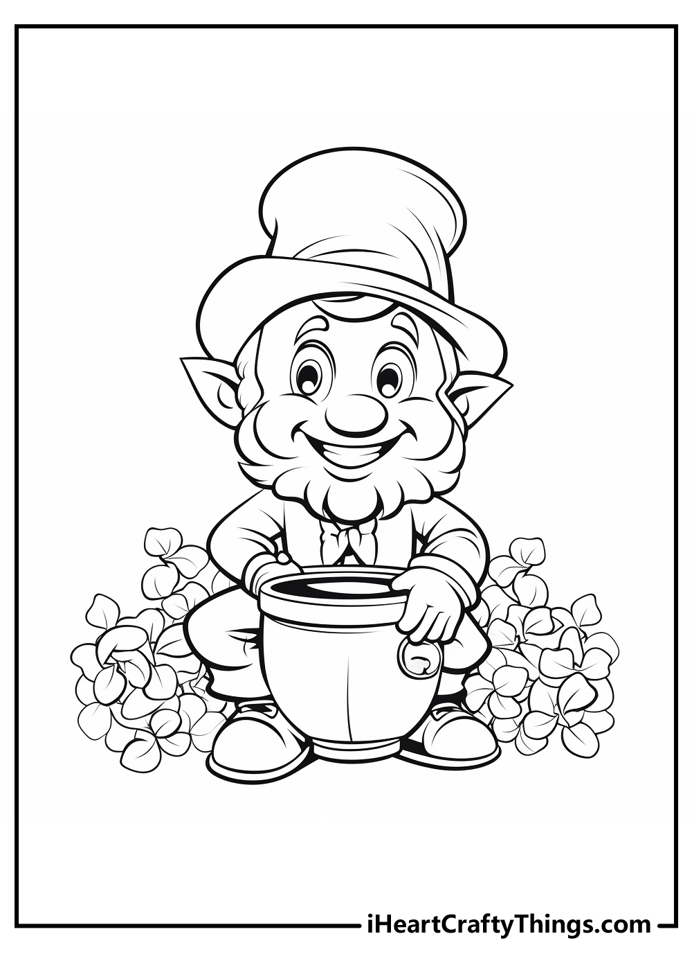 Leprechaun coloring pages updated