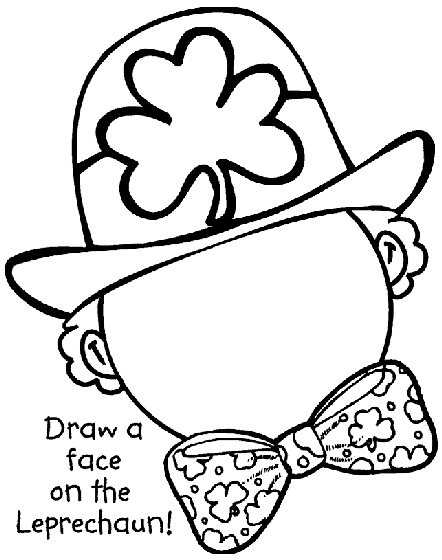 Plete the leprechaun coloring page