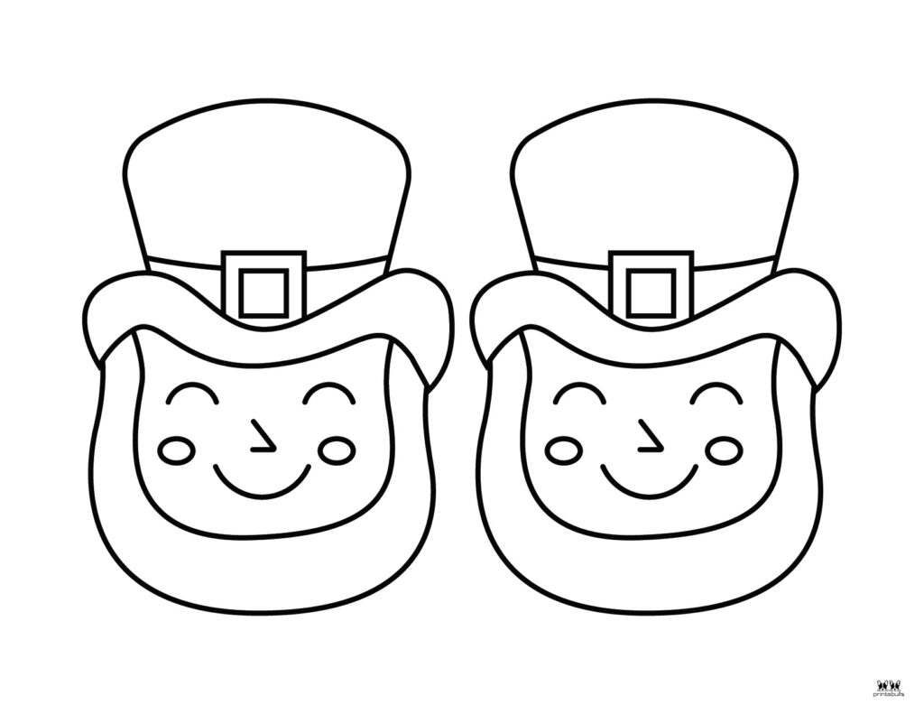 Leprechaun coloring pages templates