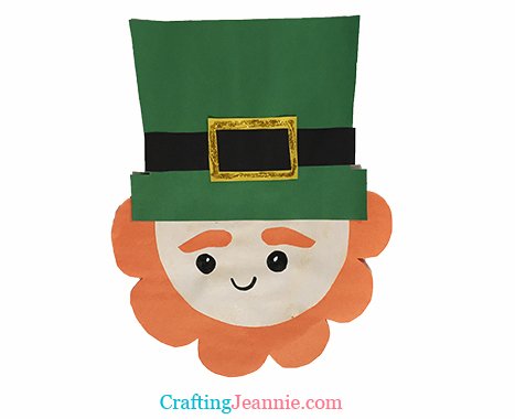 Leprechaun craft with template