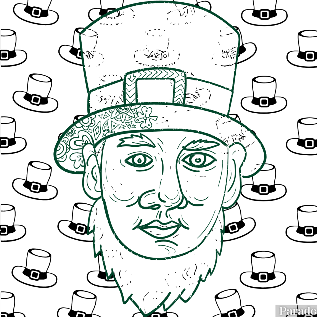 Free st patricks day printable shamrock coloring pages