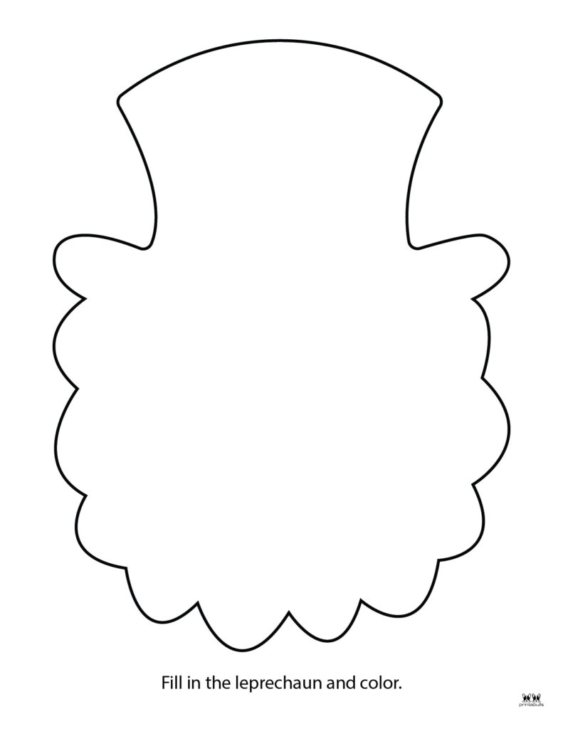 Leprechaun coloring pages templates