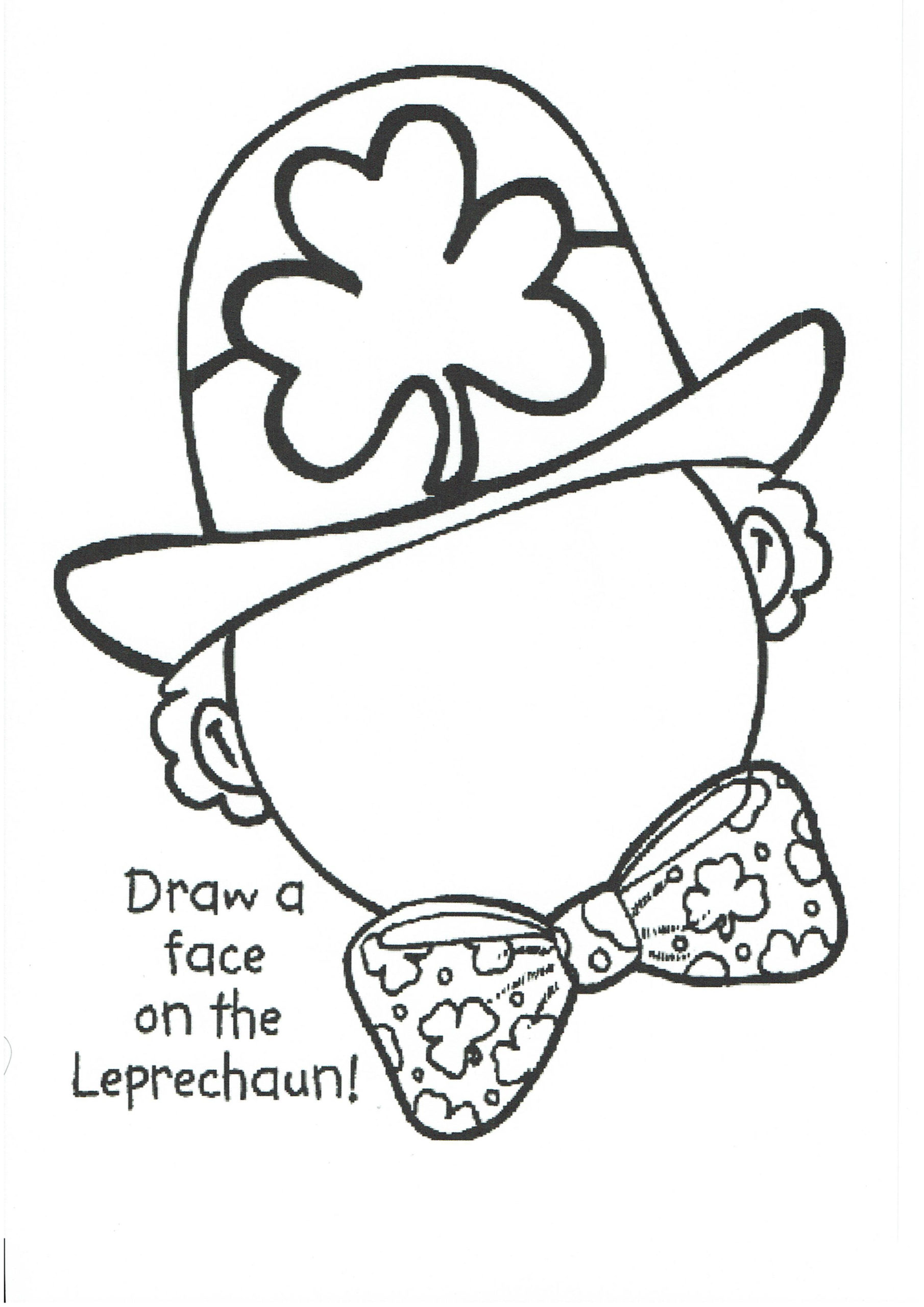 St patricks day colouring pages for kids