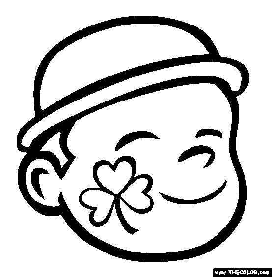 St patricks day online coloring pages