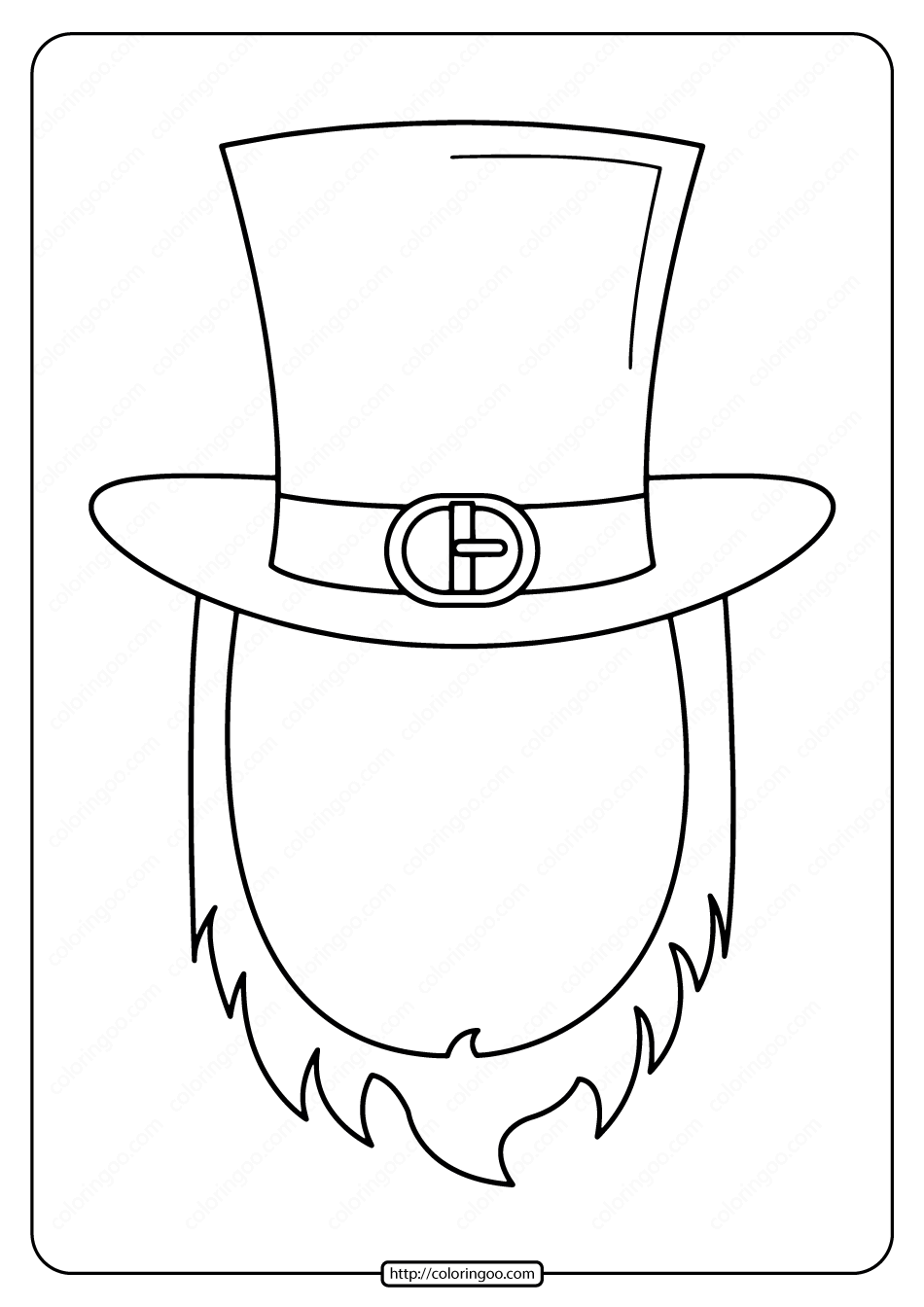 Free printable leprechaun mask frame coloring st patricks day crafts for kids leprechaun st patrick day activities