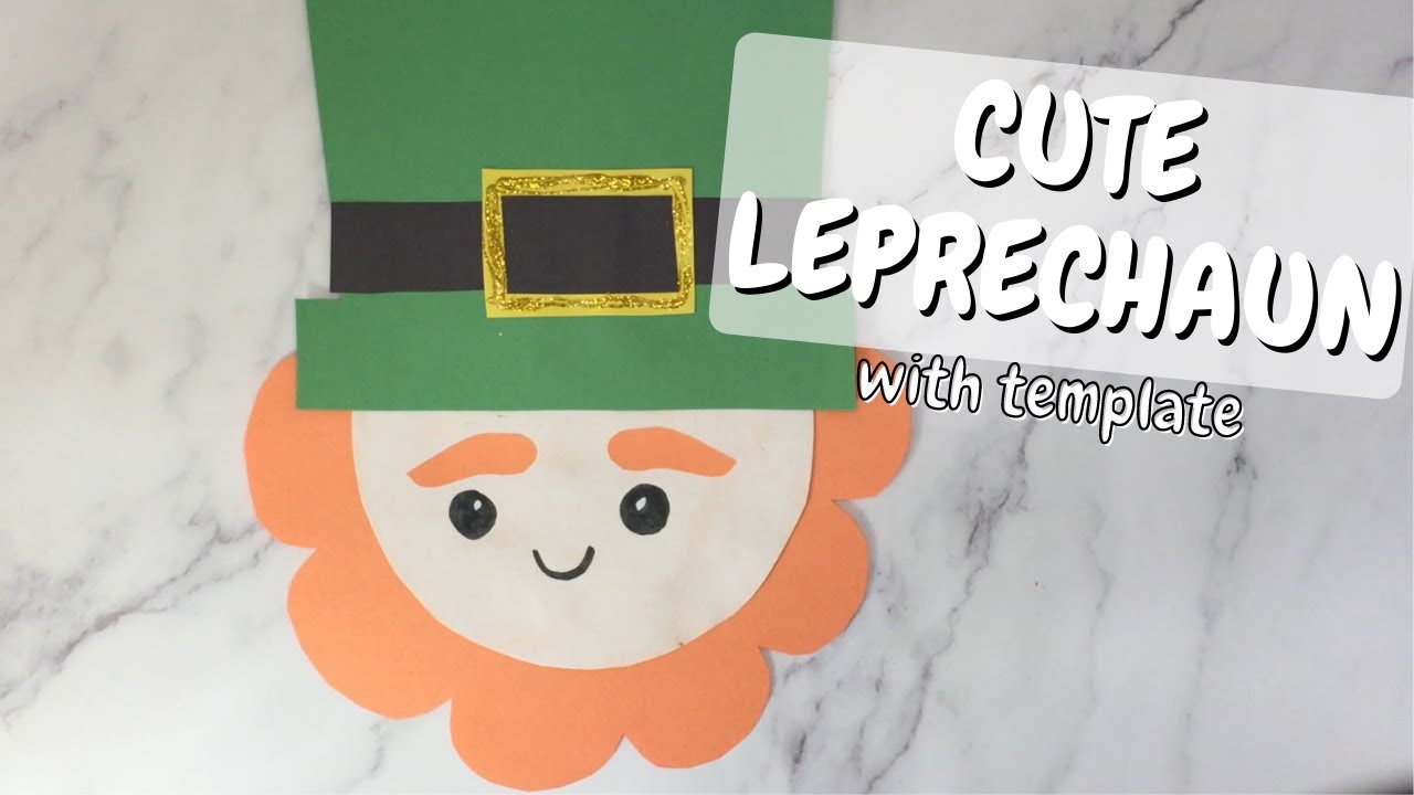 Leprechaun craft with template