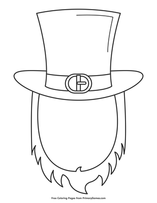 Leprechaun frame coloring page â free printable pdf from