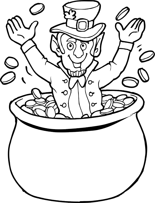 Leprechaun coloring pages