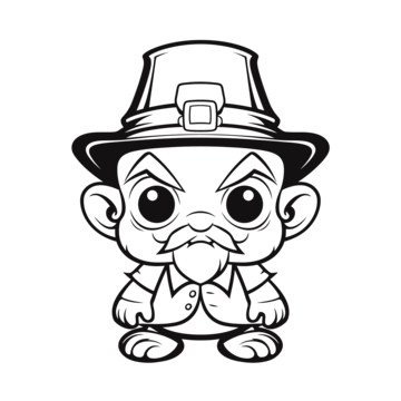 Leprechaun outline png transparent images free download vector files