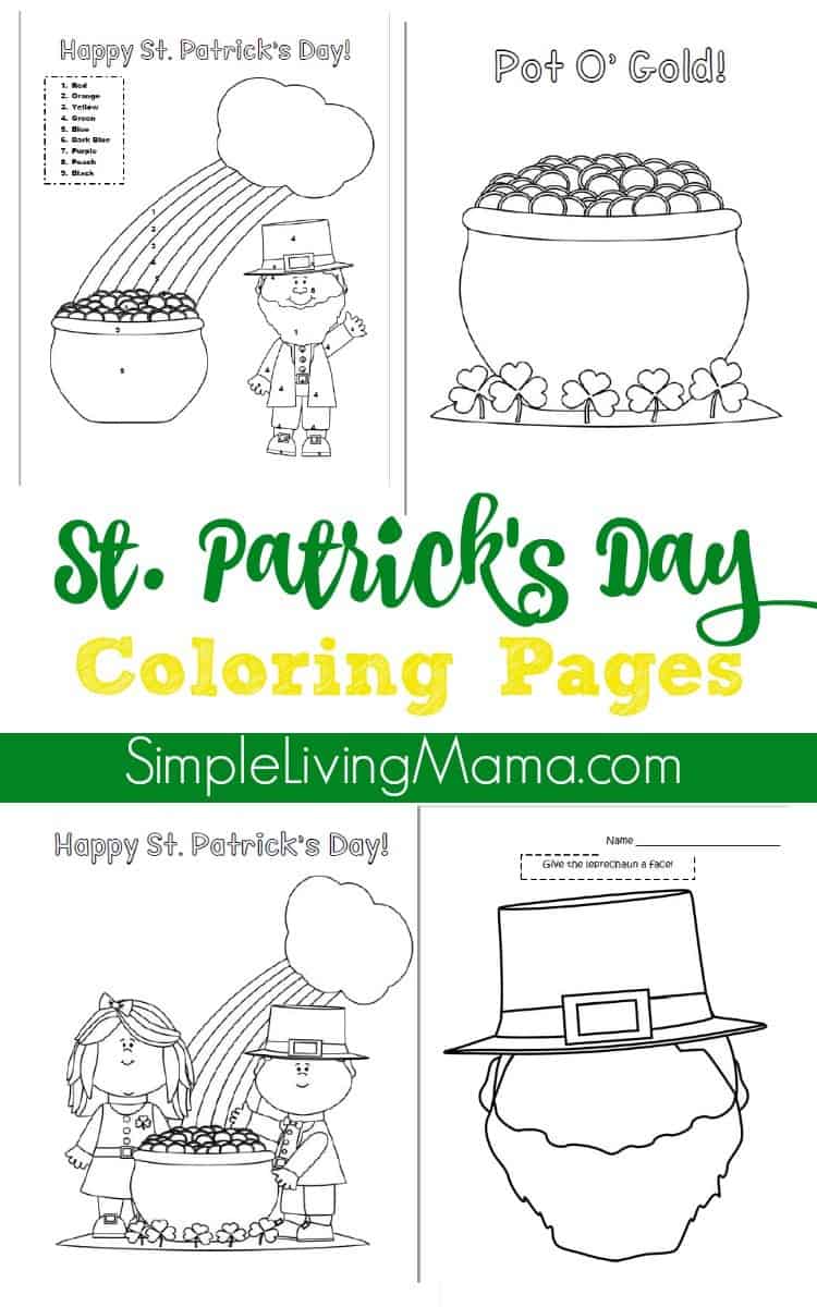 St patricks day coloring pages