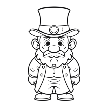 Leprechaun outline png transparent images free download vector files