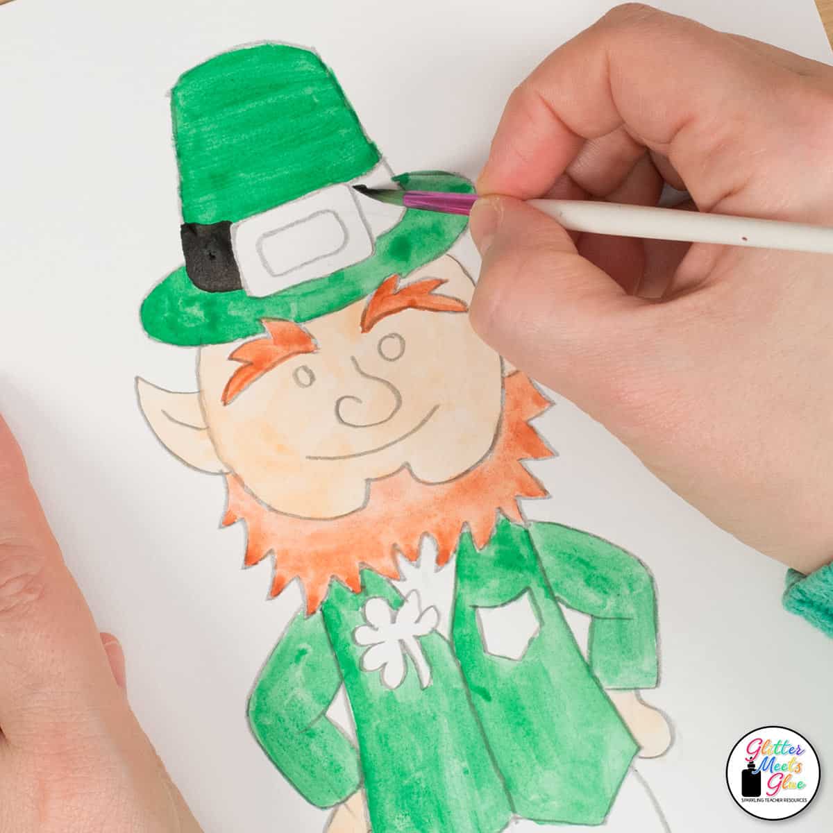 Leprechaun drawing art game â st patricks day art project