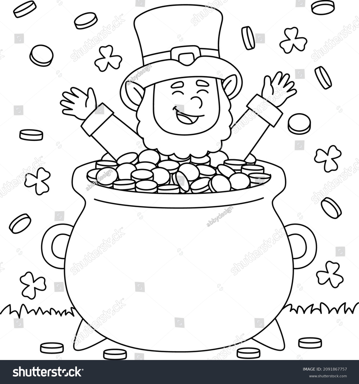 Leprechaun coloring images stock photos d objects vectors