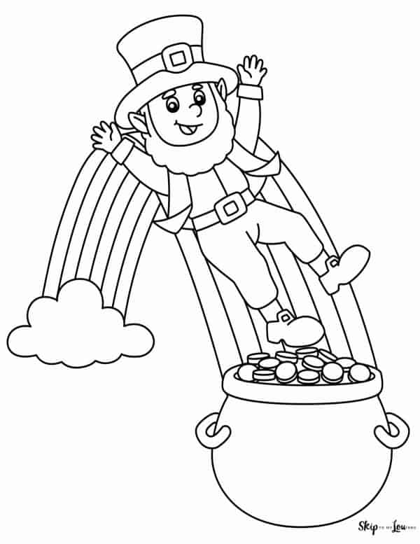 Free st patricks day coloring pages skip to my lou