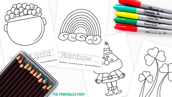 Free st patricks day coloring pages