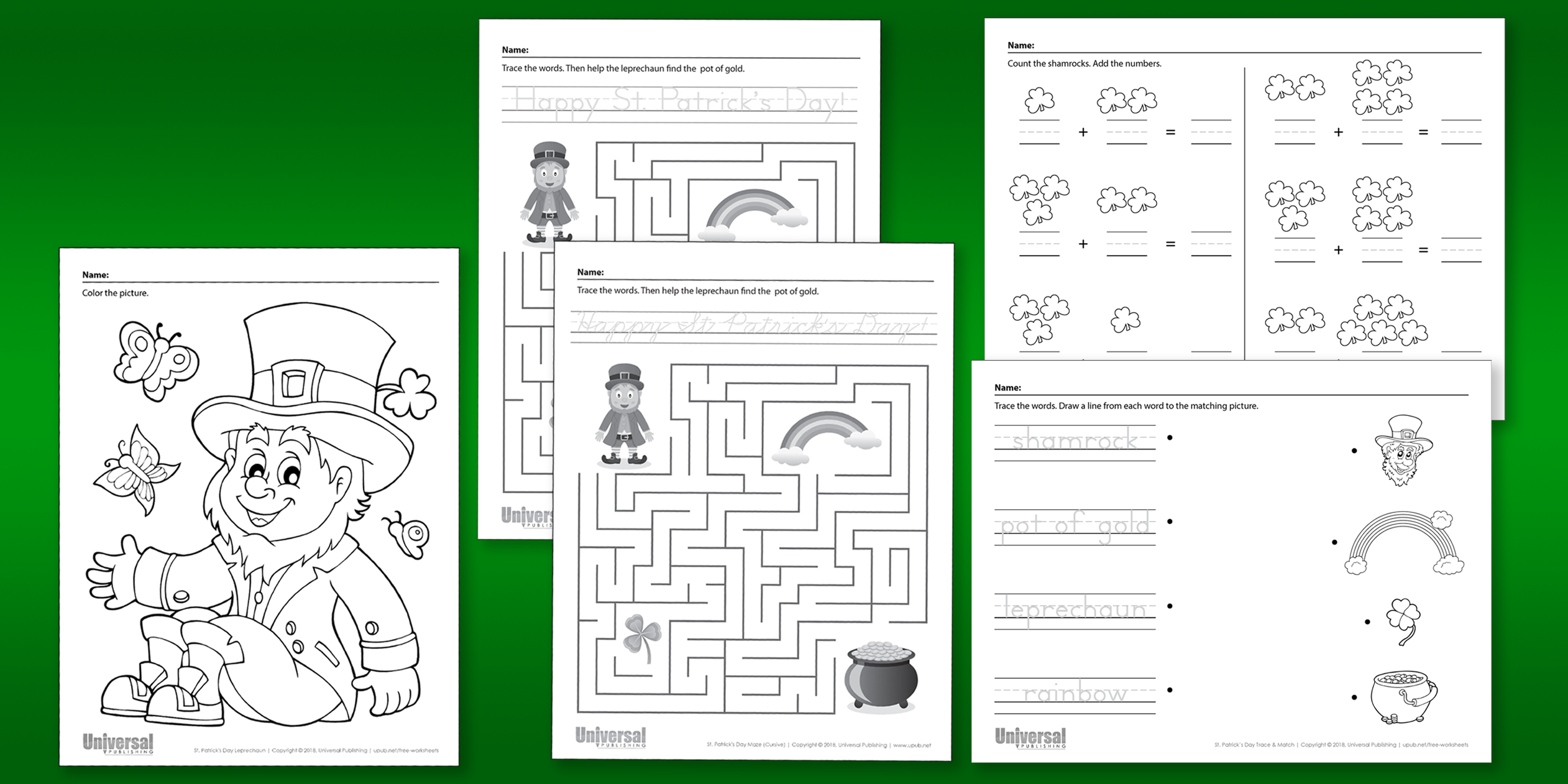 St patricks day free printables