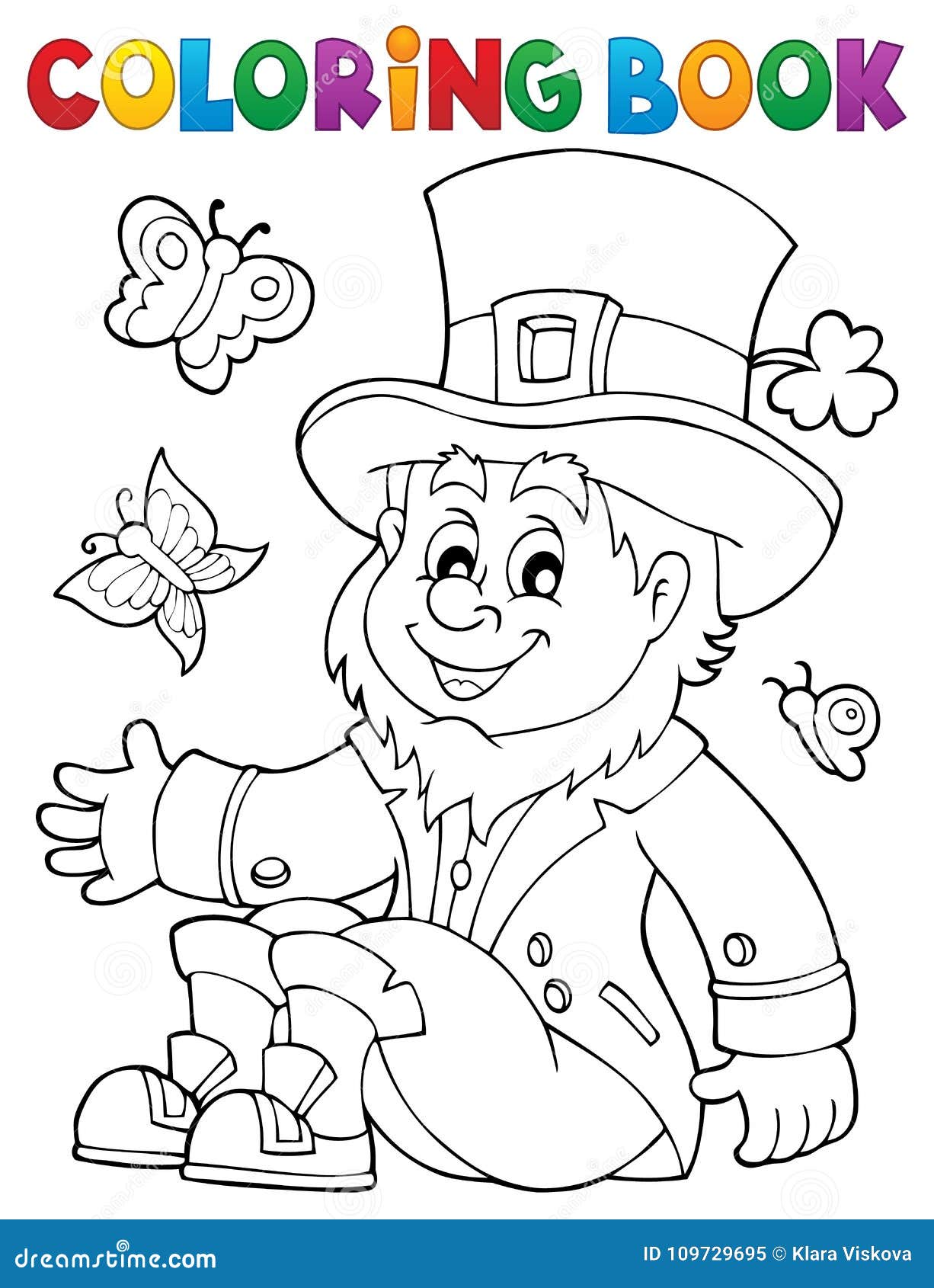 Book leprechaun stock illustrations â book leprechaun stock illustrations vectors clipart