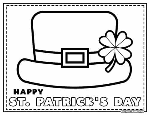 St patricks day coloring pages