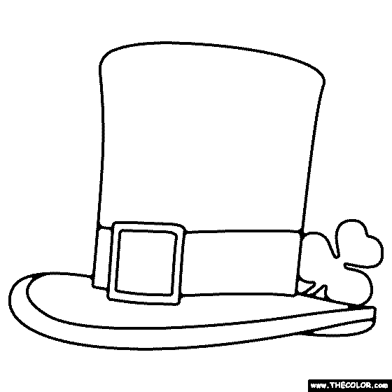 St patricks day online coloring pages