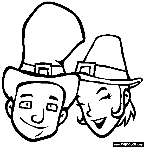 Leprechaun hats online coloring page