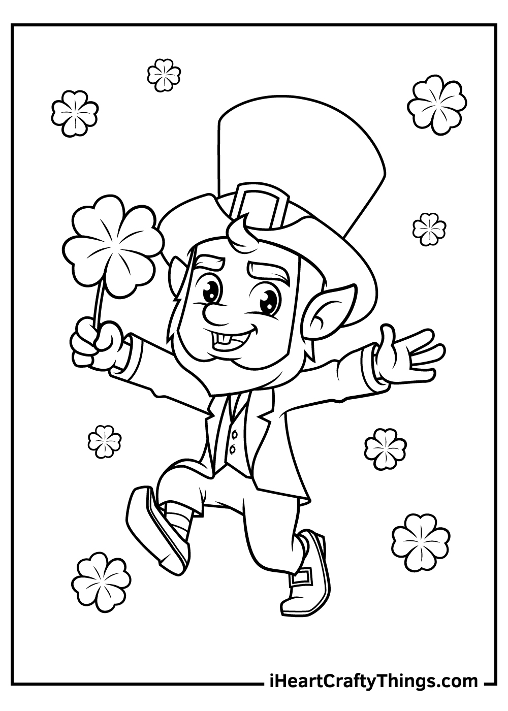 Leprechaun coloring pages updated