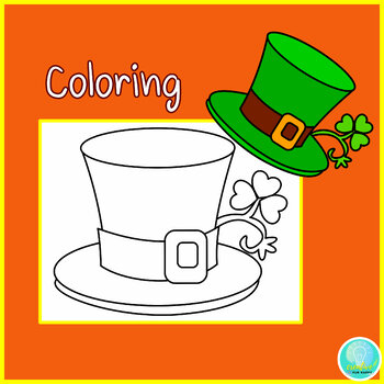 Leprechaun craft hat template st patricks day craftivity coloring page