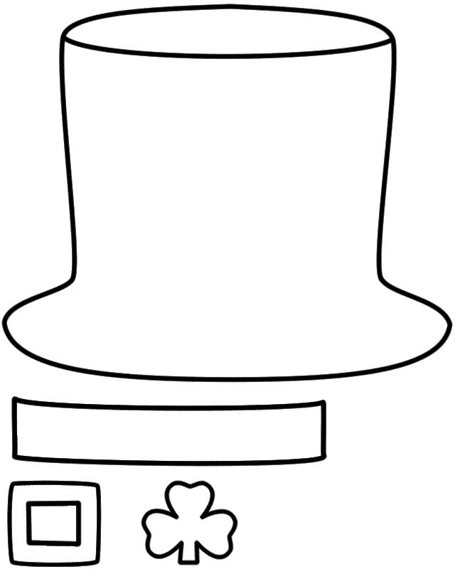 Free printable leprechaun hat template