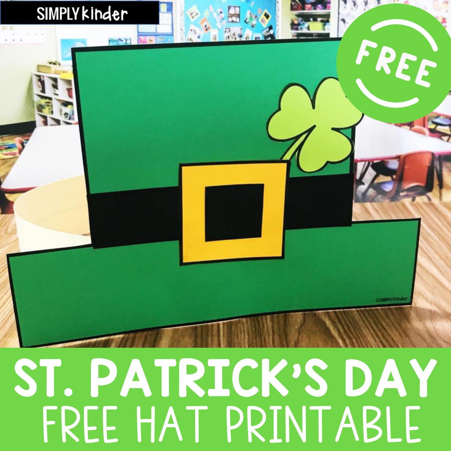 Free st patricks day hat