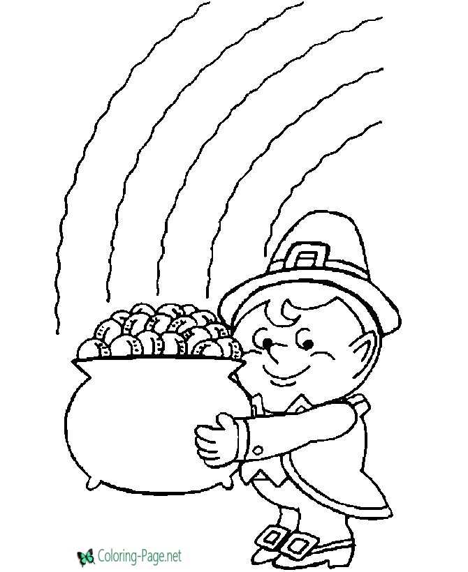 Leprechaun coloring pages