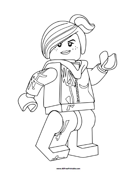 Lego lucy coloring page â free printable